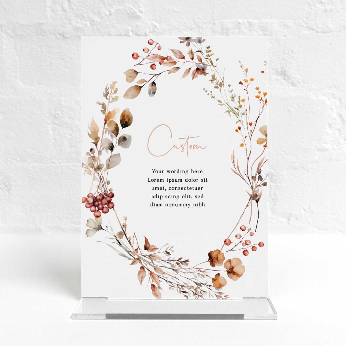 Autumn Matching Small Table Sign