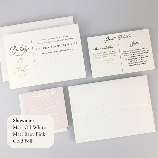 Betsy Wedding Invitation - Neutrals