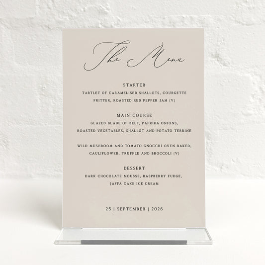 Brooklyn Matching Small Table Sign