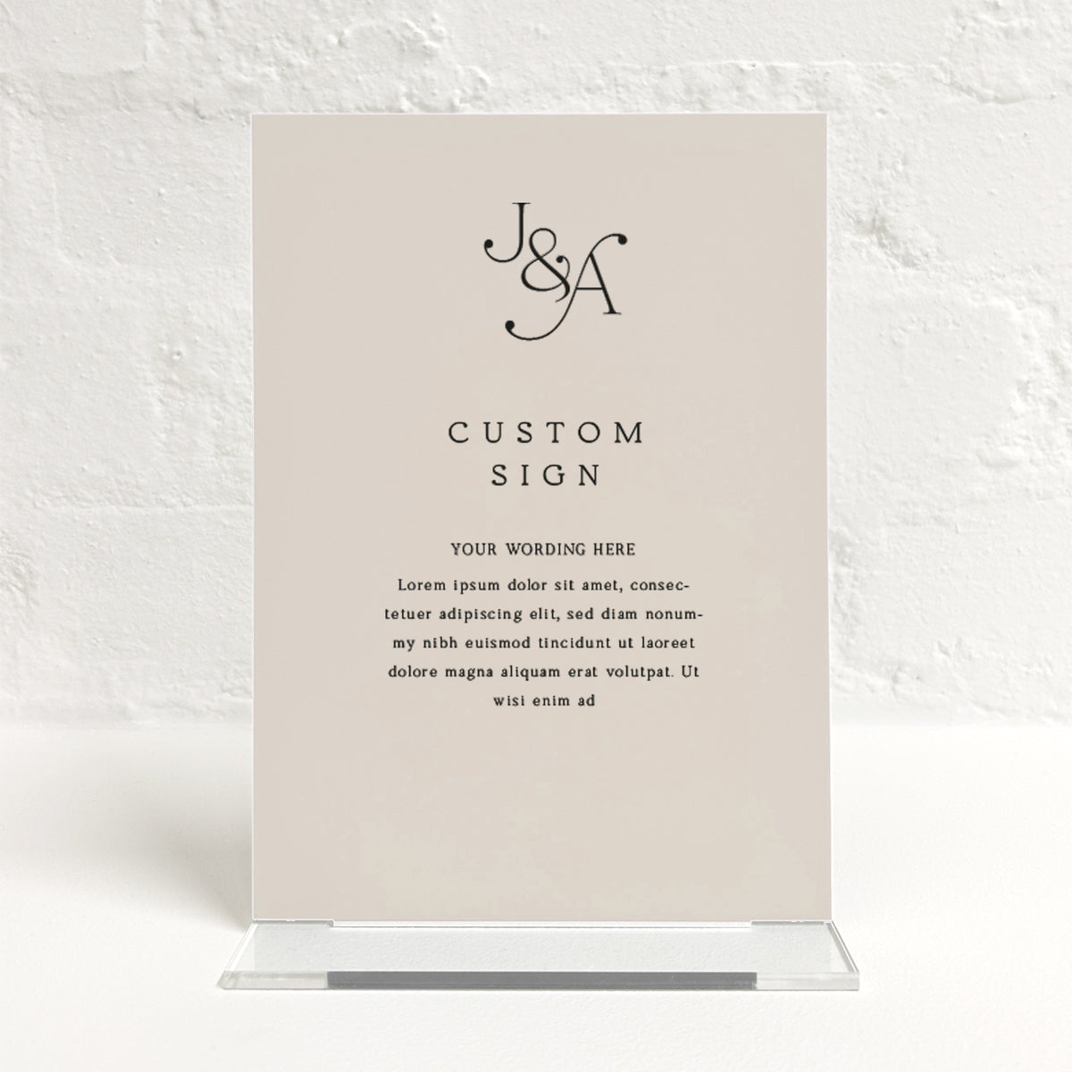 Jessie Matching Small Table Sign