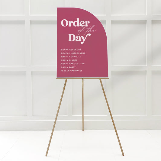 Kailey Order of the Day Sign