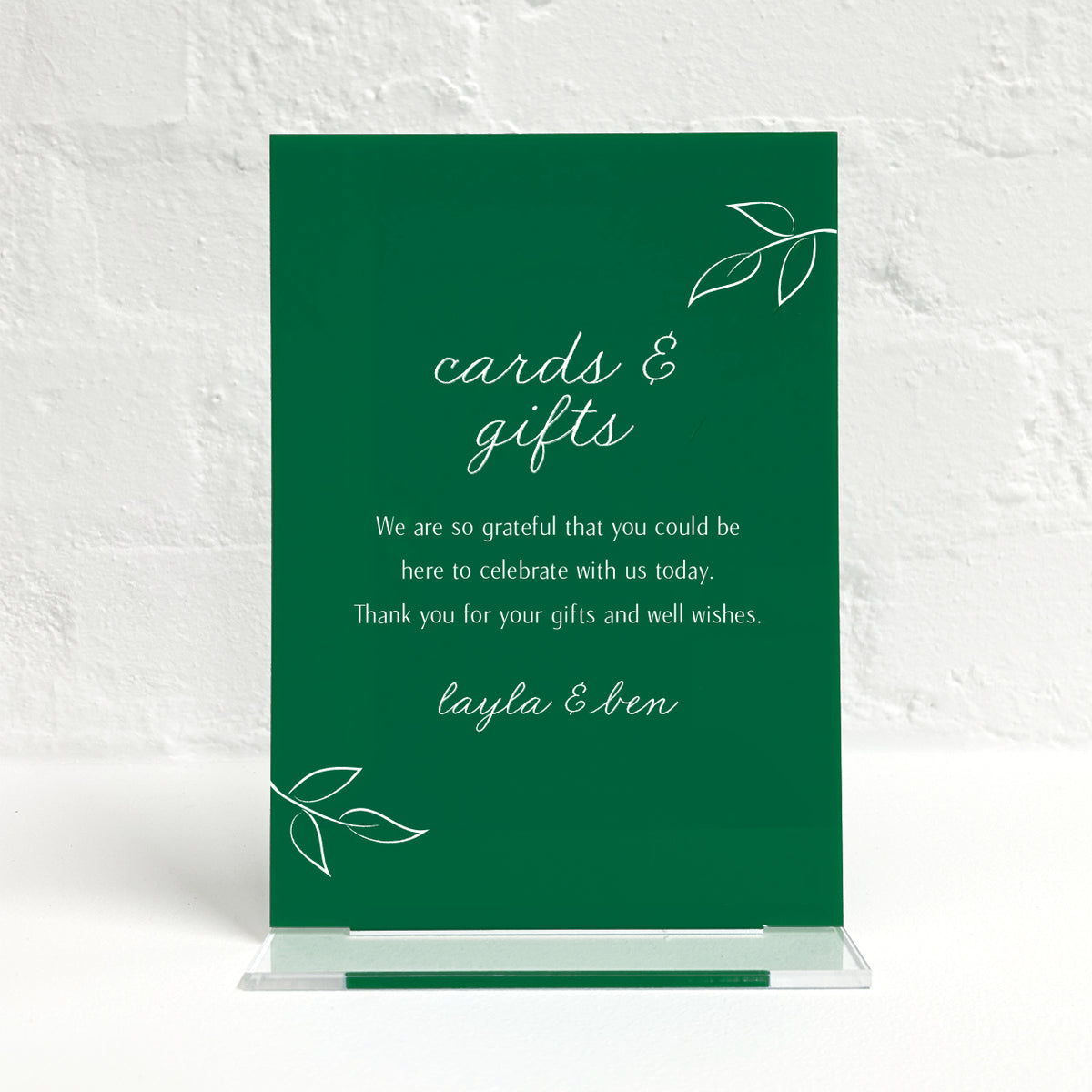 Layla Matching Small Table Sign