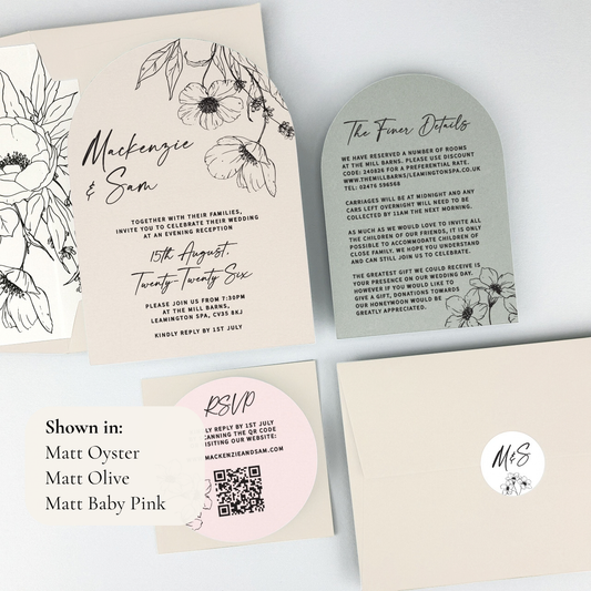 MacKenzie Parcel Wedding Invitation - Neutrals