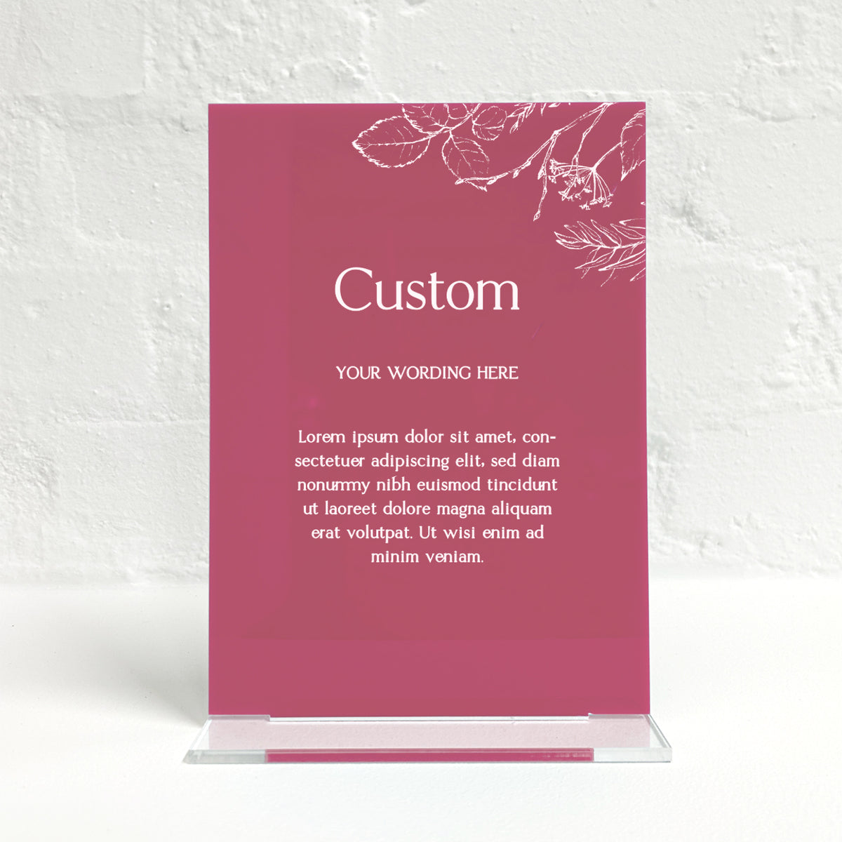 Margot Matching Small Table Sign