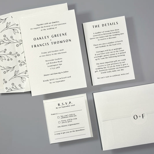 Oakley Wedding Invitation