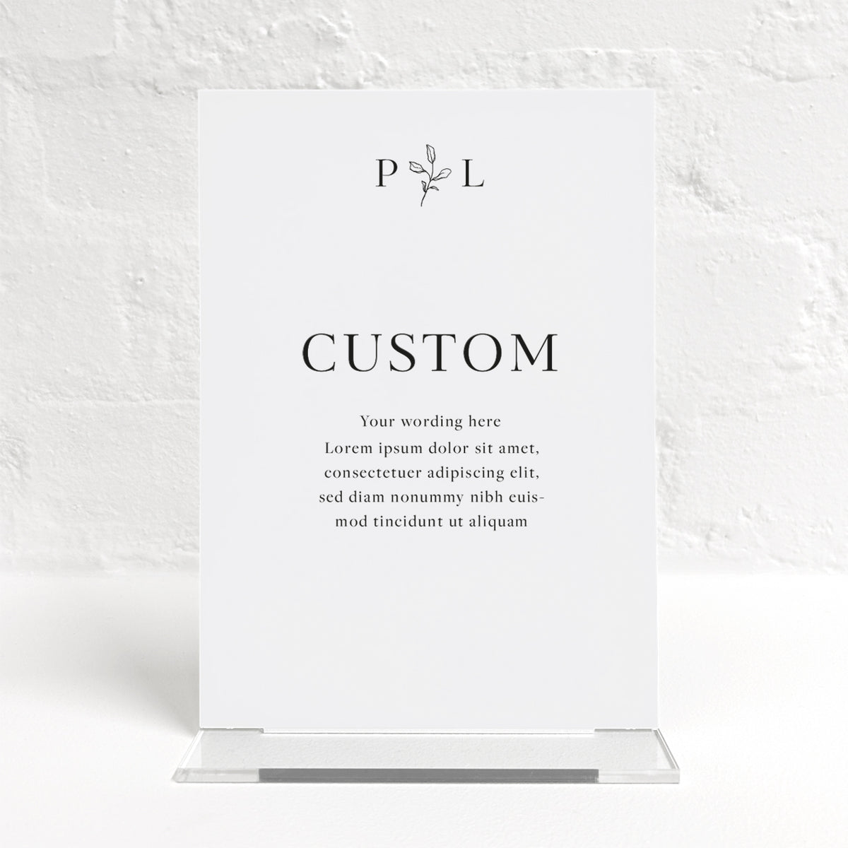 Paris Matching Small Table Sign