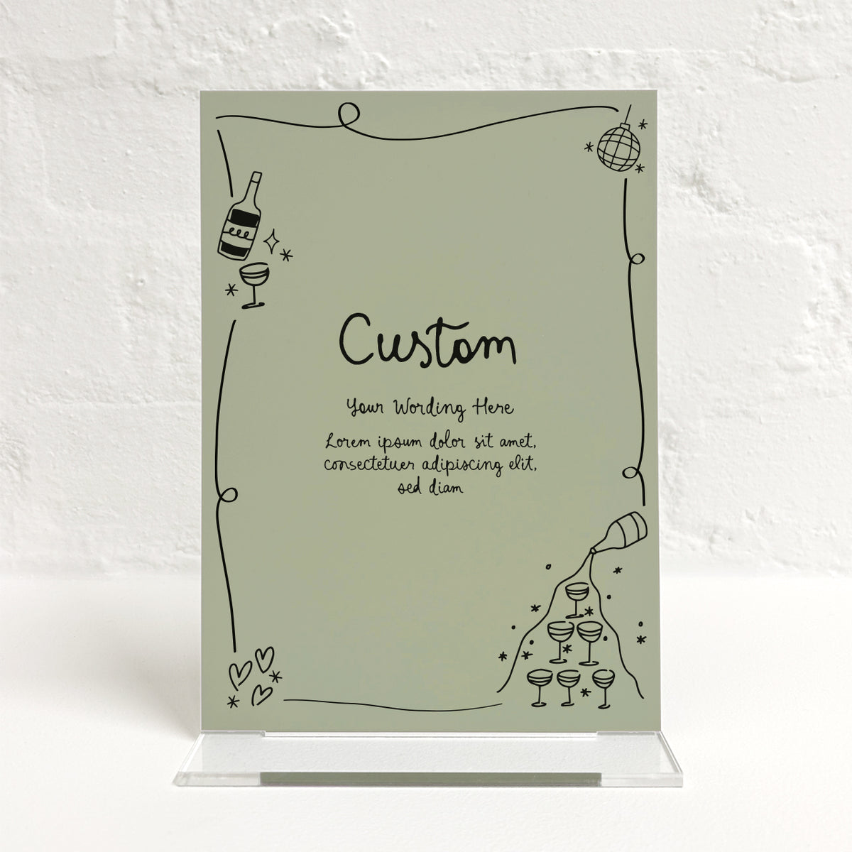 Savannah Matching Small Table Sign