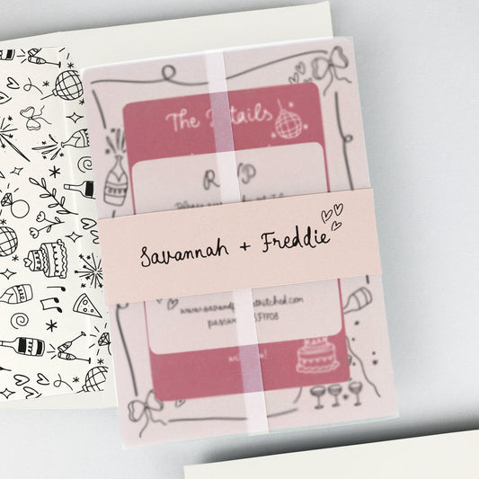 Savannah Wedding Invitation - Pinks