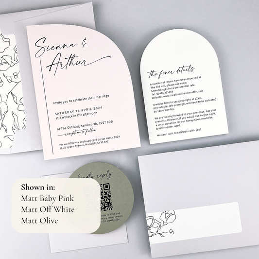 Sienna Wedding Invitation - Neutrals
