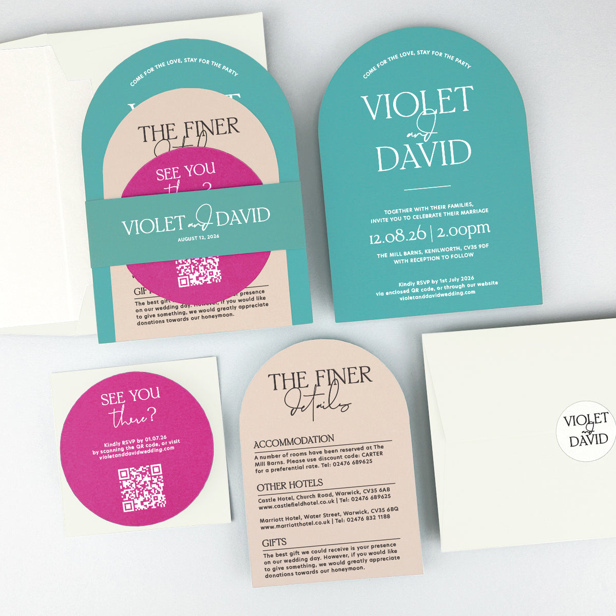 Violet Wedding Invitation