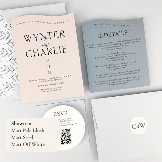 Wynter Wedding Invitation - Blues