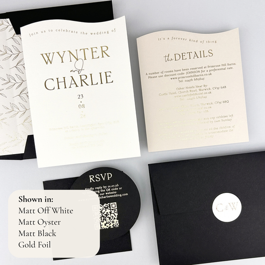Wynter Wedding Invitation - Neutrals