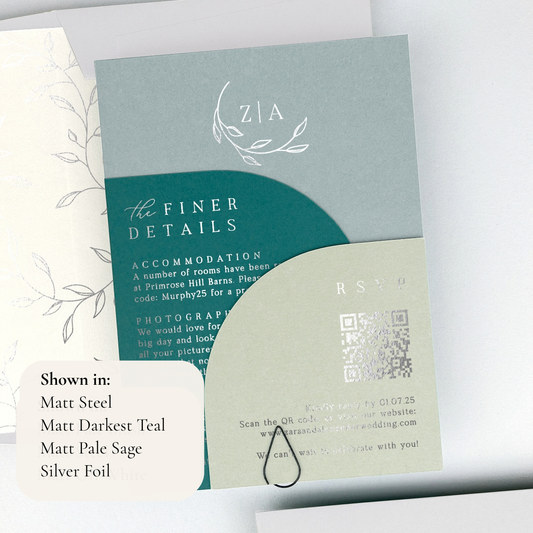 Zara Wedding Invitation - Blues