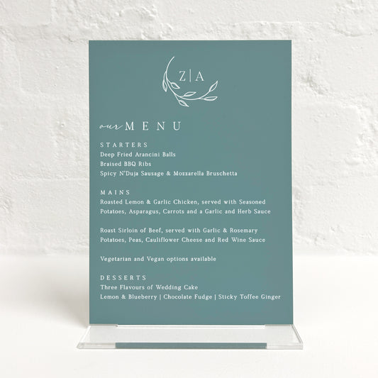 Zara Matching Small Table Sign