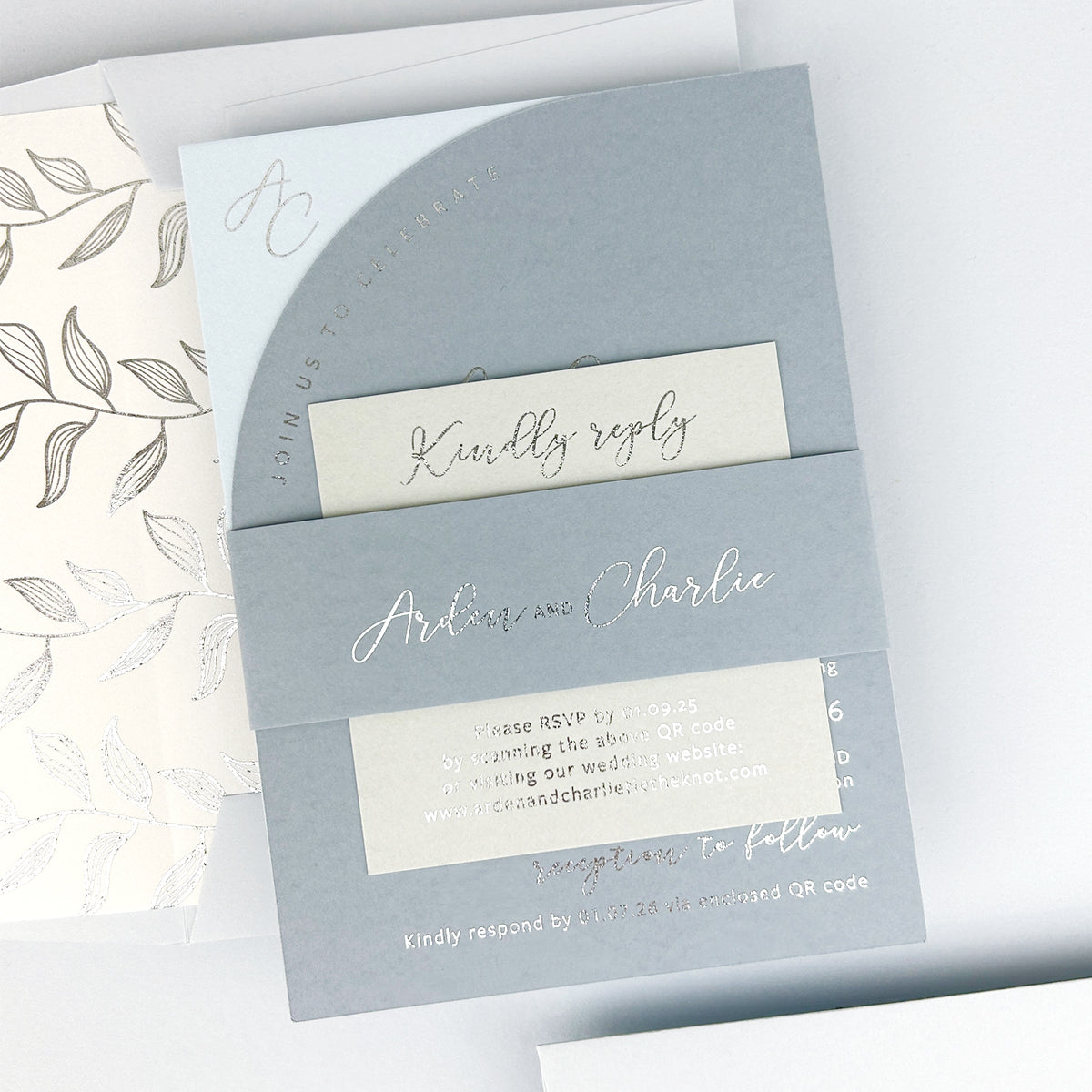 Arden Wedding Invitation - Blues