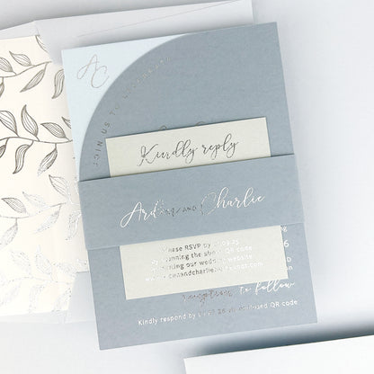 Arden Wedding Invitation - Blues
