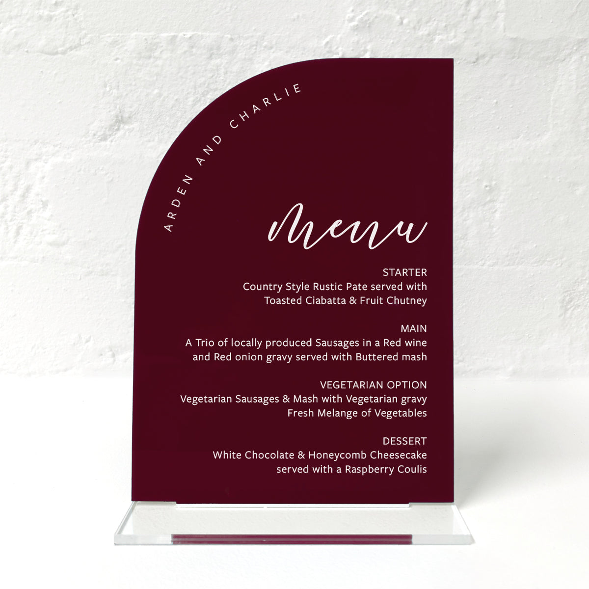 Arden Matching Small Table Sign