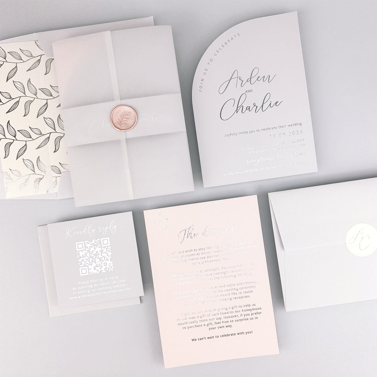 Arden Wedding Invitation - Neutrals
