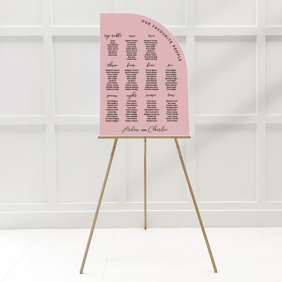 Arden Seating Plan
