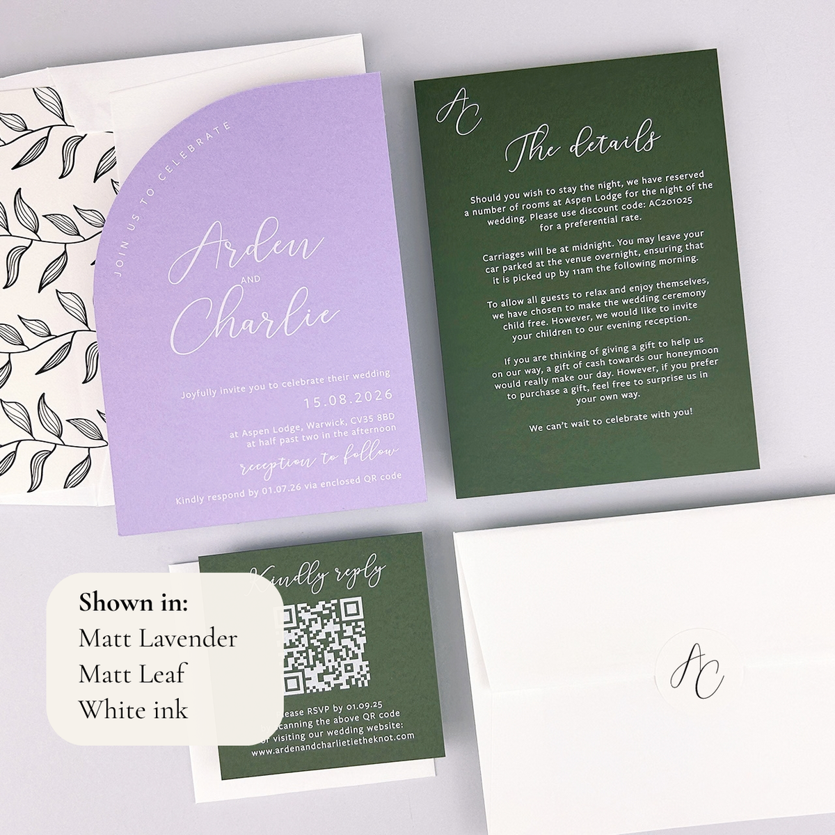 Arden Wedding Invitation