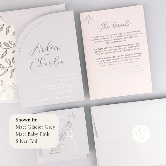 Arden Wedding Invitation - Neutrals