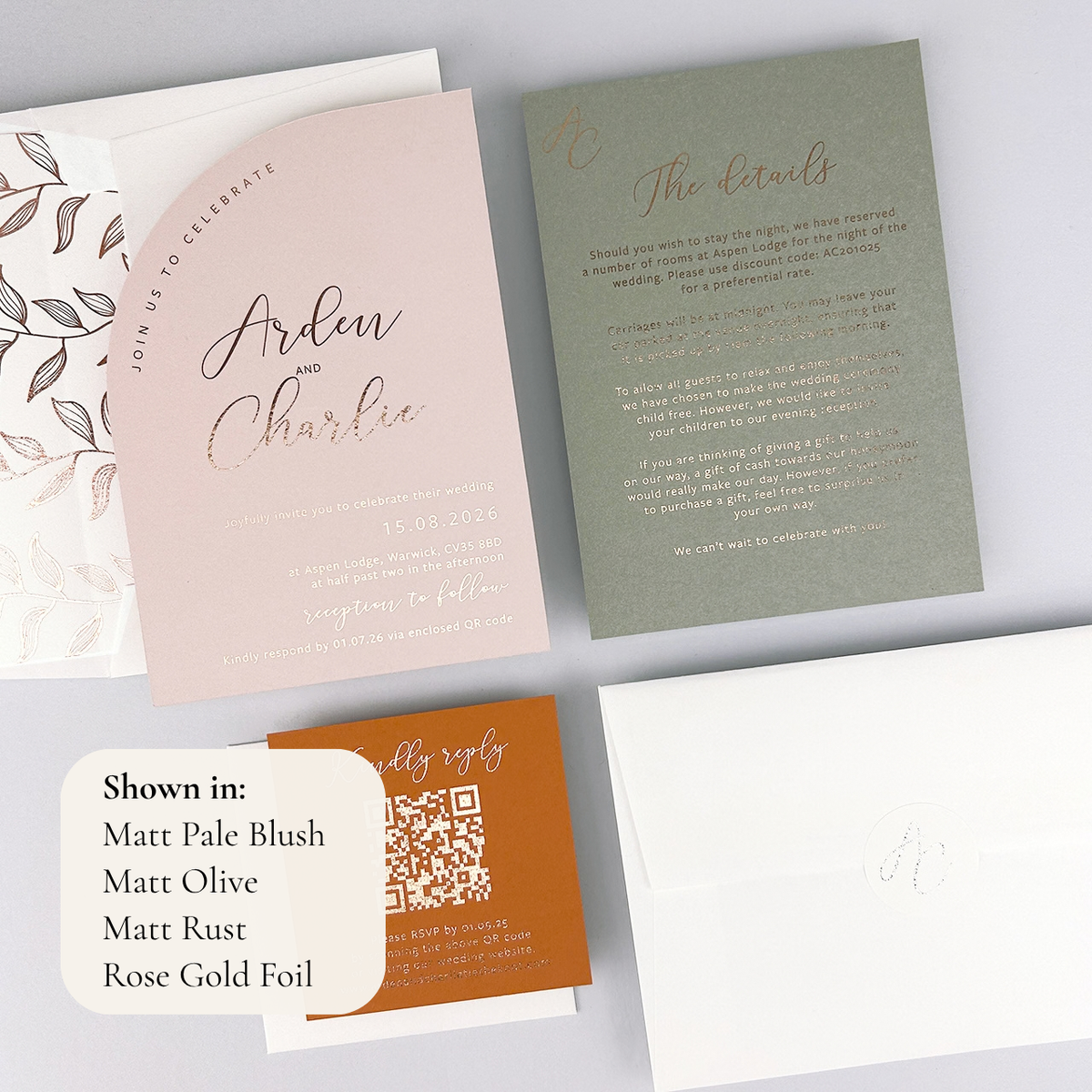 Arden Wedding Invitation