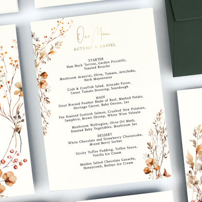 Autumn Menu