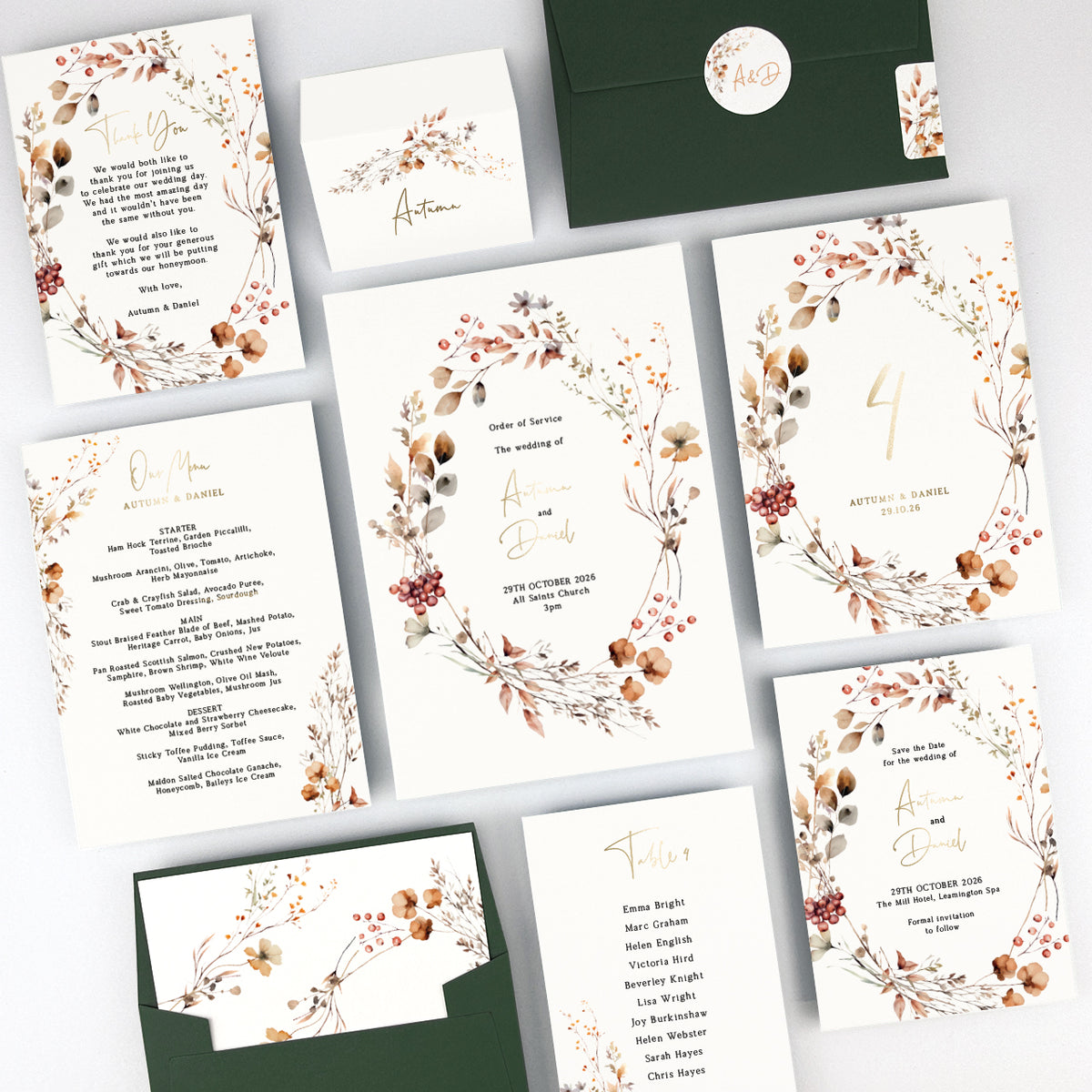 Autumn Wedding Invitation