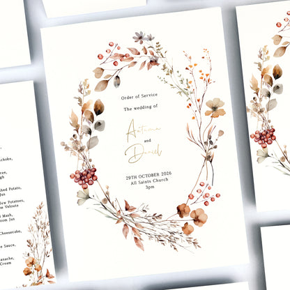 Autumn Order of Service