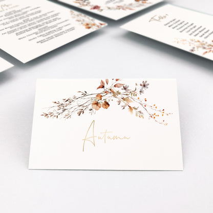 Autumn Place Card