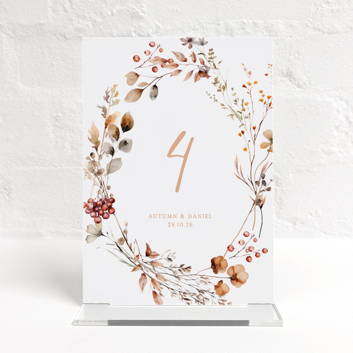 Autumn Matching Small Table Sign