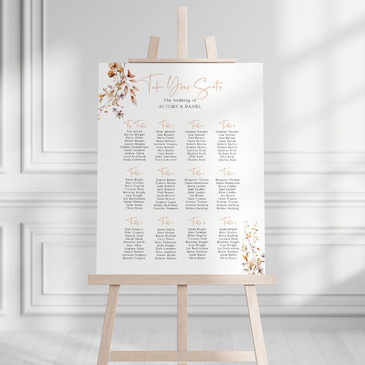 Autumn Seating Plan