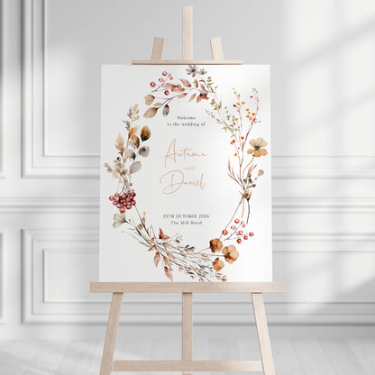 Autumn Welcome Sign
