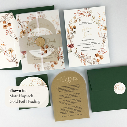 Autumn Wedding Invitation