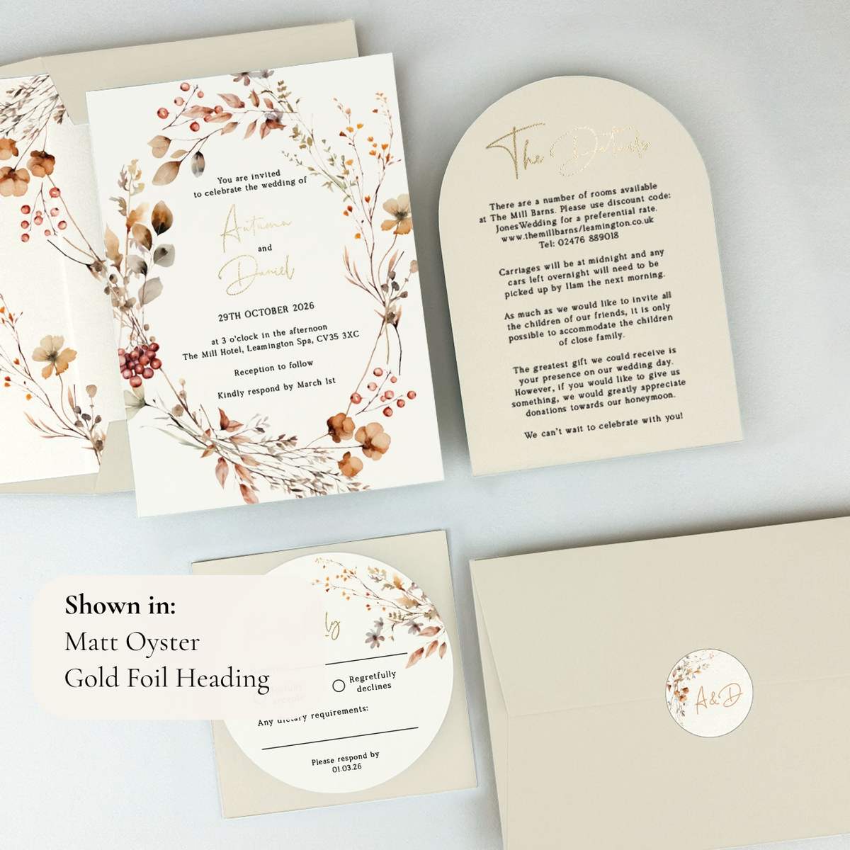 Autumn Wedding Invitation