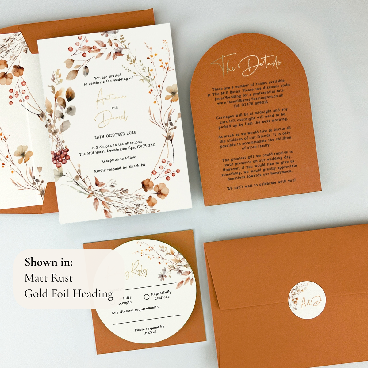 Autumn Wedding Invitation