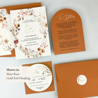 Autumn Wedding Invitation