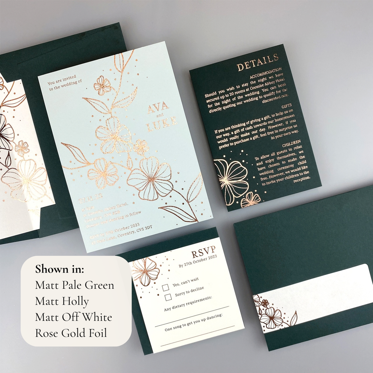 Ava Wedding Invitation