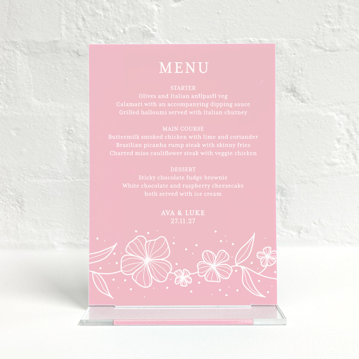 Ava Matching Small Table Sign