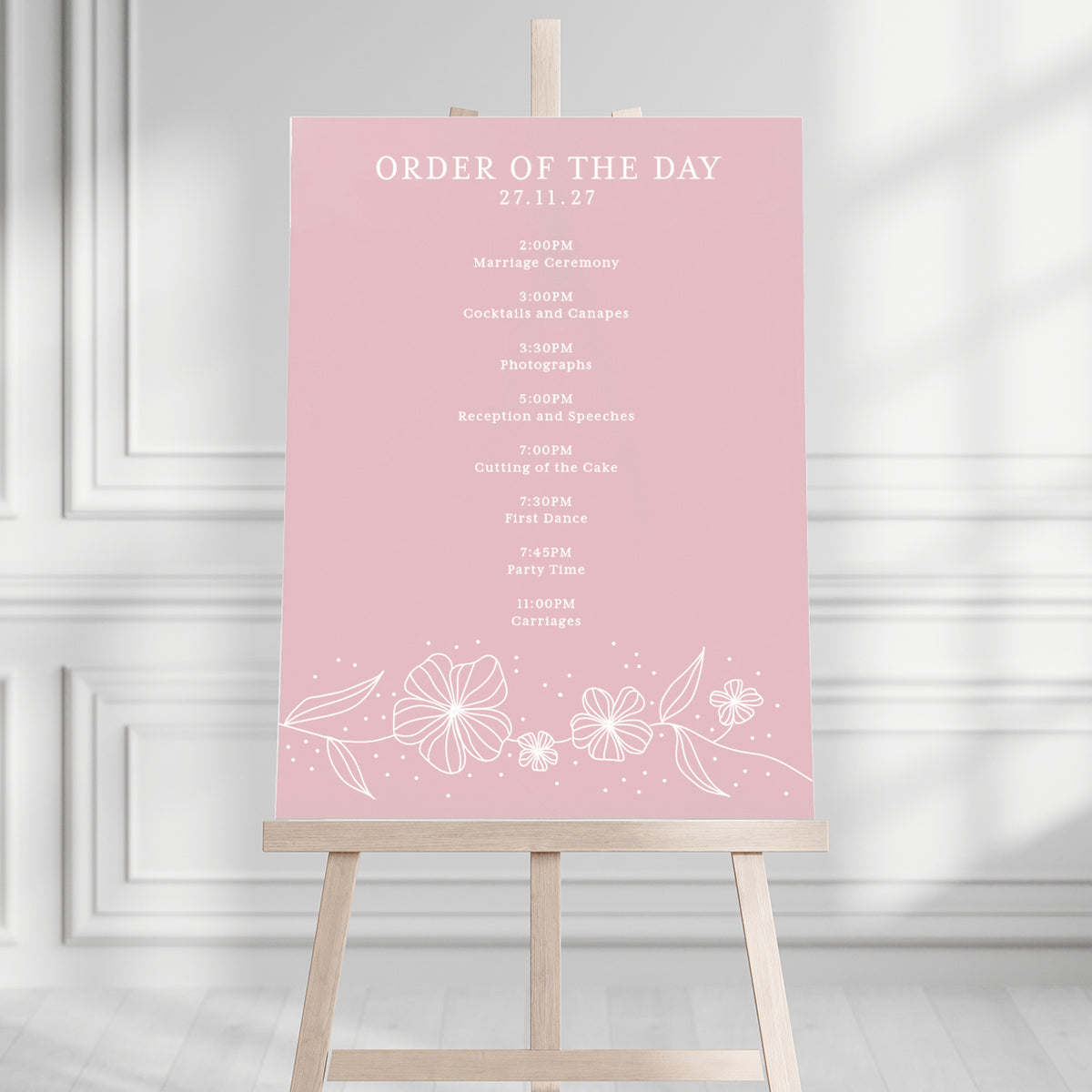 Ava Order of the Day Sign