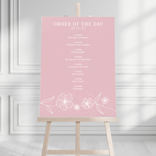 Ava Order of the Day Sign
