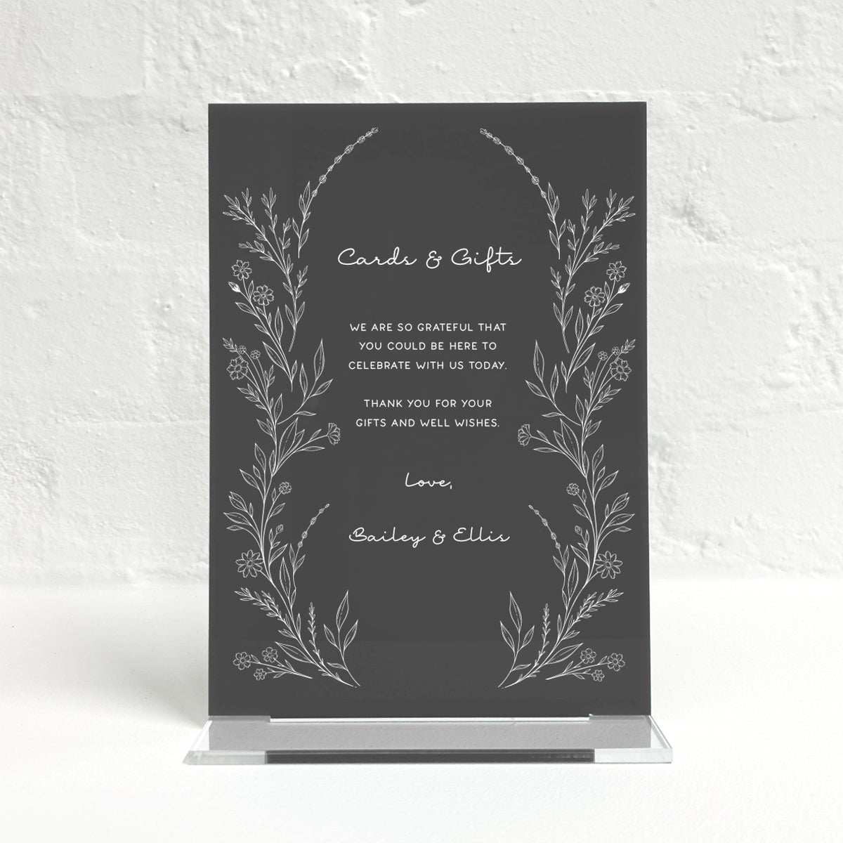 Bailey Matching Small Table Sign