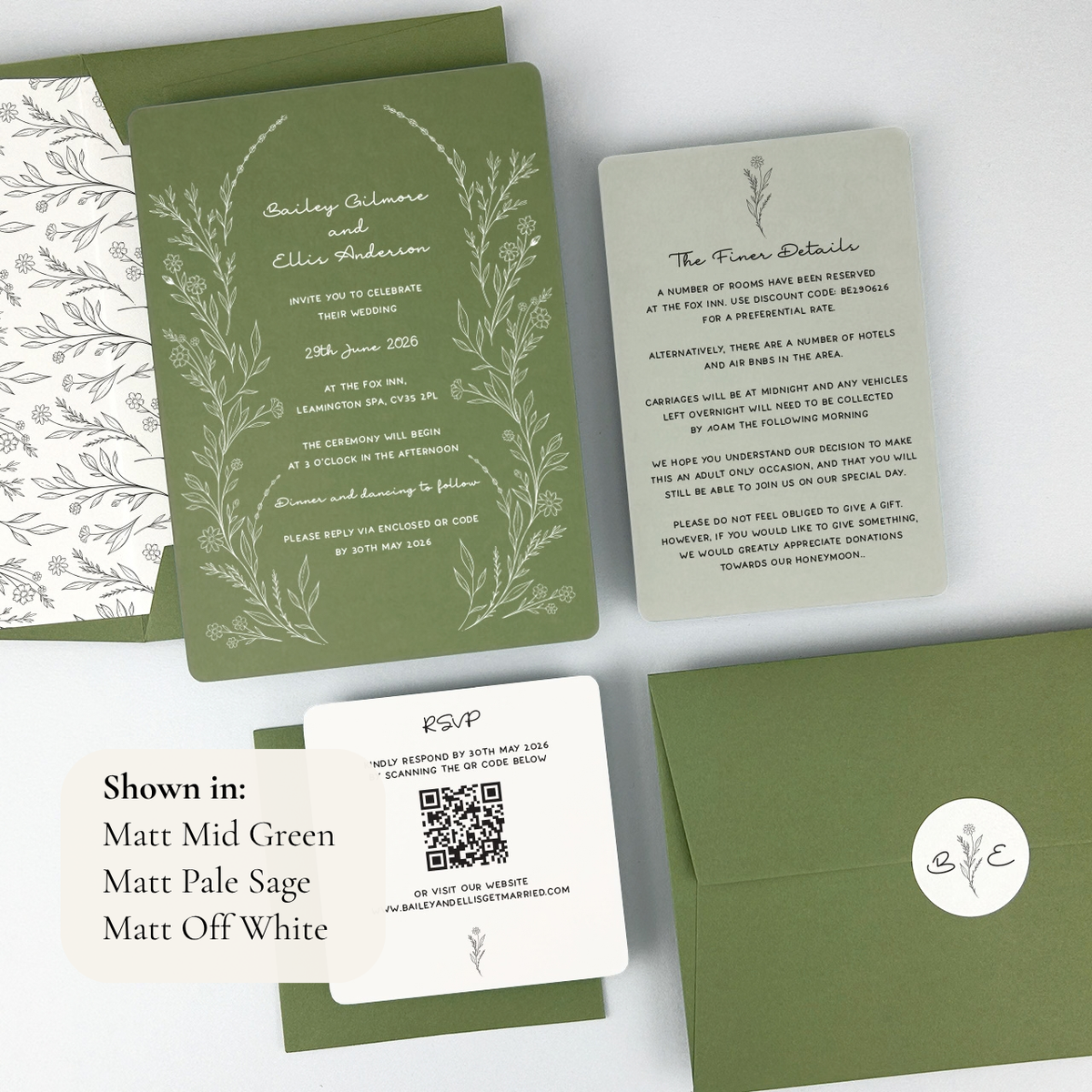 Bailey Wedding Invitation