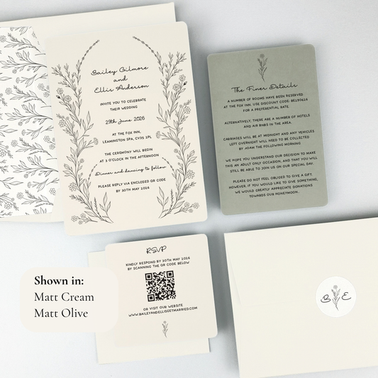 Bailey Wedding Invitation - Neutrals