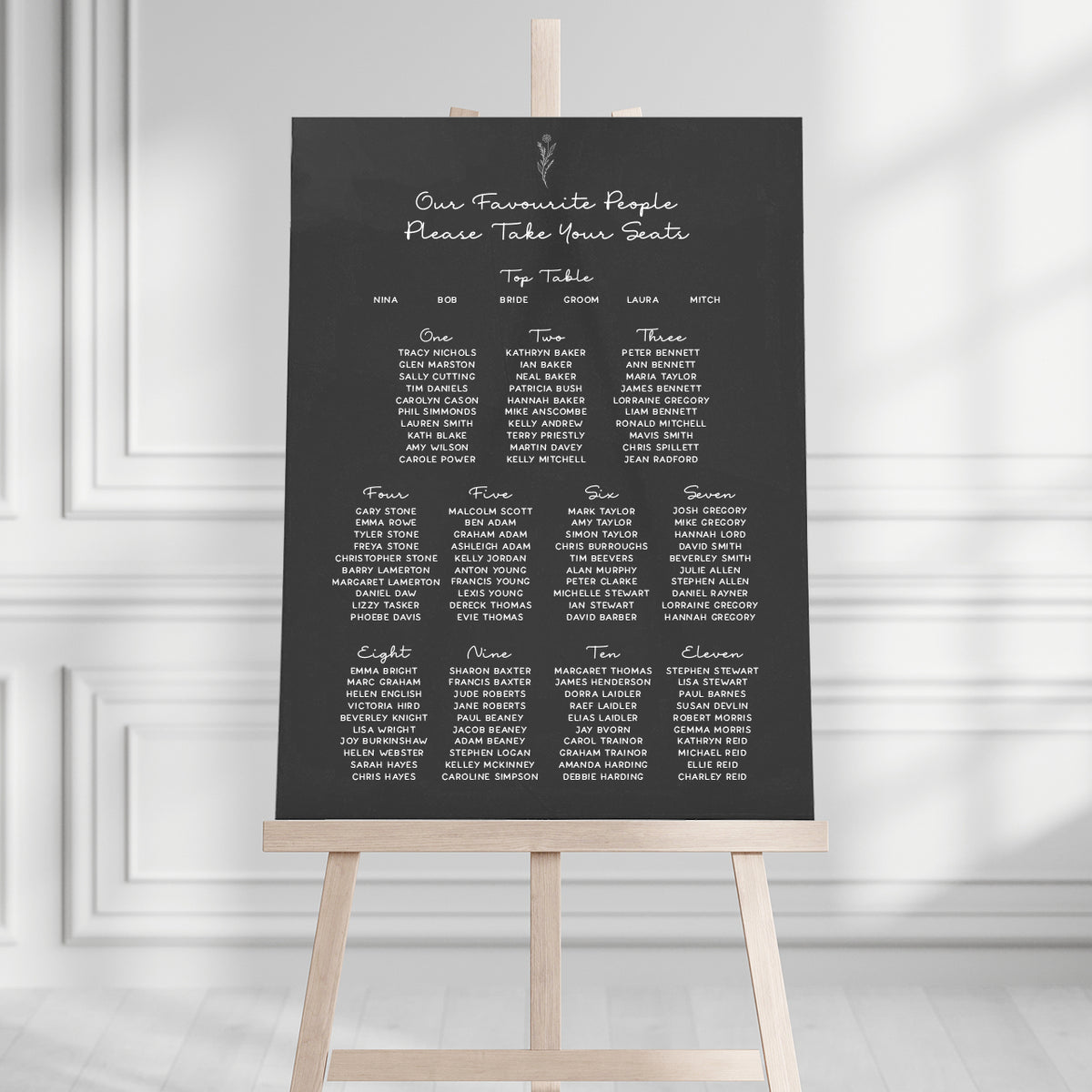 Bailey Seating Plan