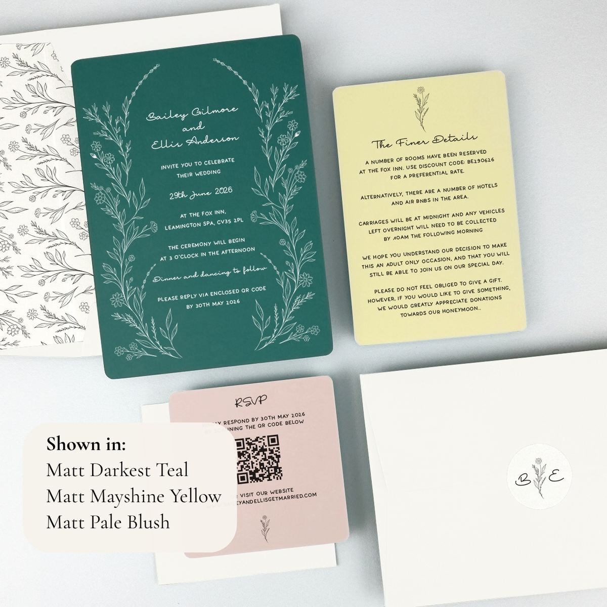 Bailey Wedding Invitation
