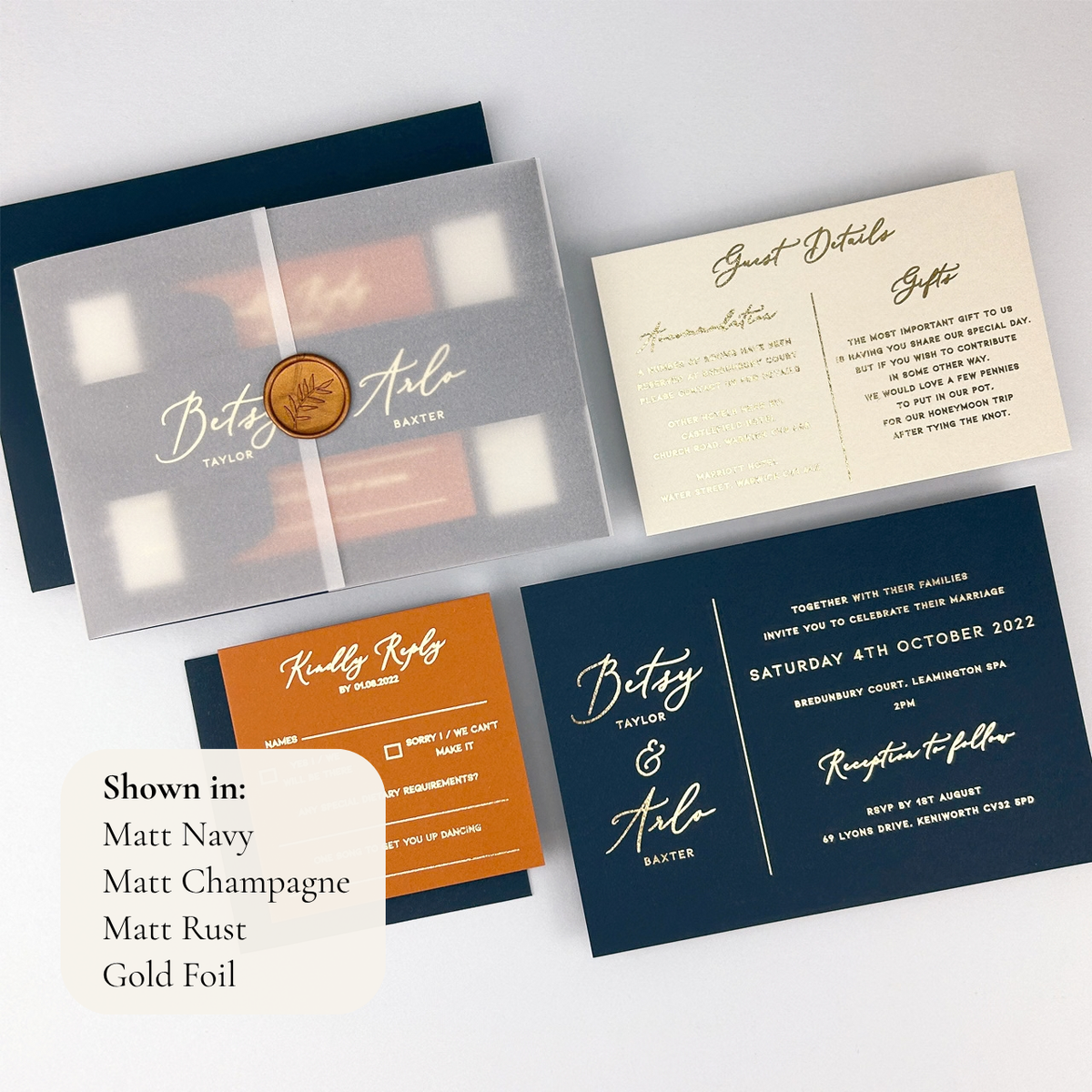 Betsy Wedding Invitation