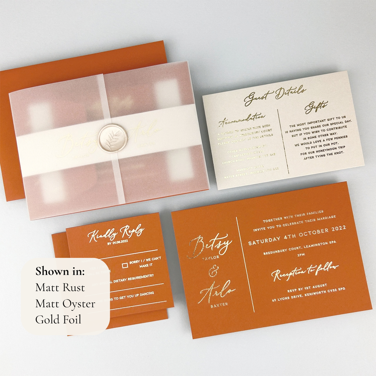 Betsy Wedding Invitation