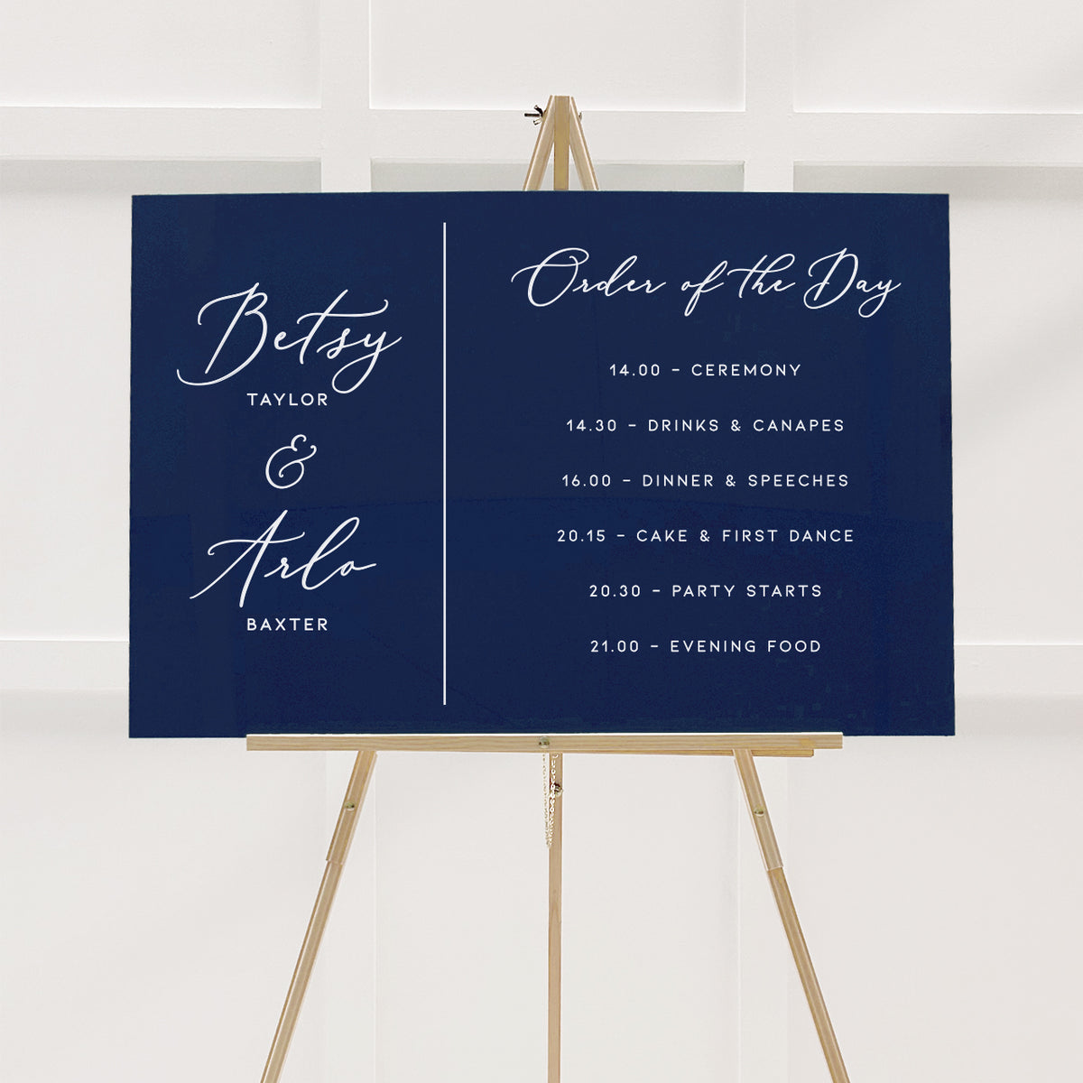 Betsy Order of the Day Sign