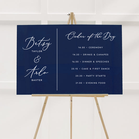 Betsy Order of the Day Sign